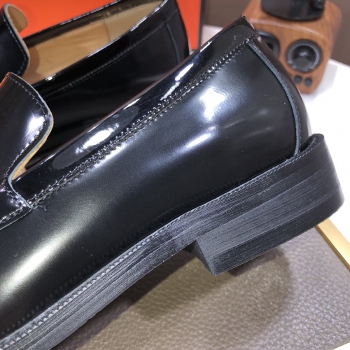 Replica Hermes Leather Shoes For Men #948716 $92.00 USD for Wholesale