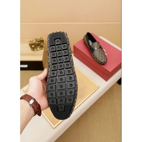 Replica Ferragamo Leather Shoes For Men #948746 $70.00 USD for Wholesale