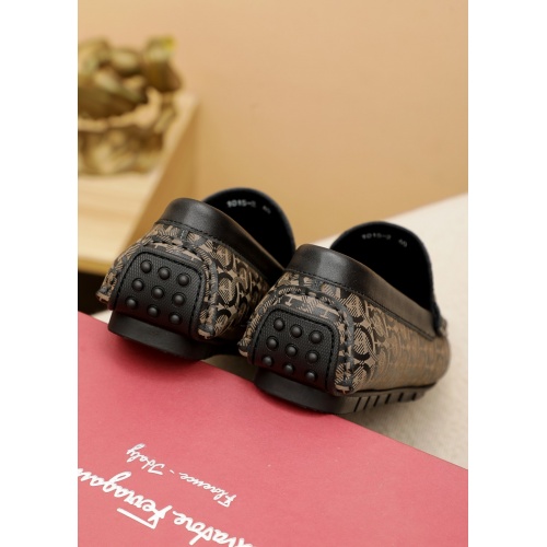 Replica Ferragamo Leather Shoes For Men #948746 $70.00 USD for Wholesale