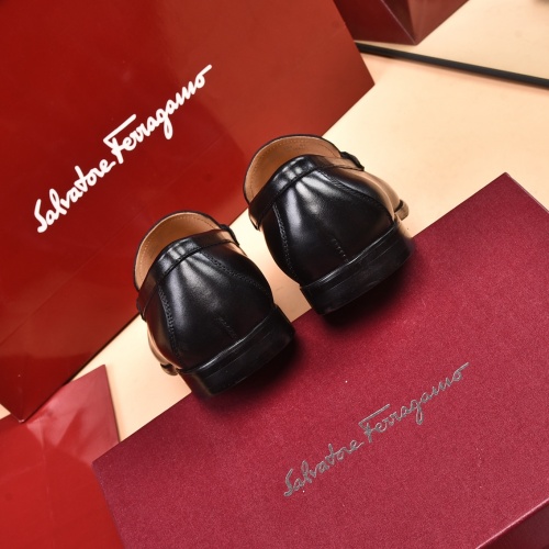 Replica Ferragamo Leather Shoes For Men #948748 $92.00 USD for Wholesale