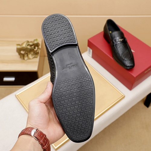 Replica Ferragamo Leather Shoes For Men #948752 $80.00 USD for Wholesale