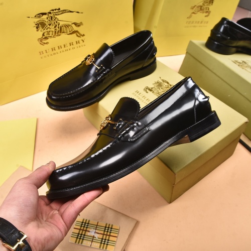 Replica Burberry Leather Shoes For Men #948774 $165.00 USD for Wholesale