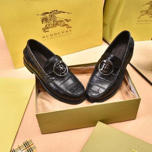 Replica Burberry Leather Shoes For Men #948777 $165.00 USD for Wholesale