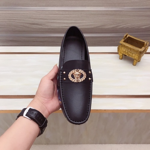 Replica Versace Leather Shoes For Men #948830 $76.00 USD for Wholesale