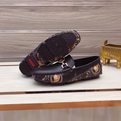 Replica Versace Leather Shoes For Men #948832 $76.00 USD for Wholesale