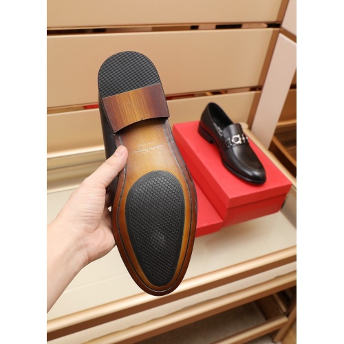Replica Ferragamo Leather Shoes For Men #948875 $88.00 USD for Wholesale