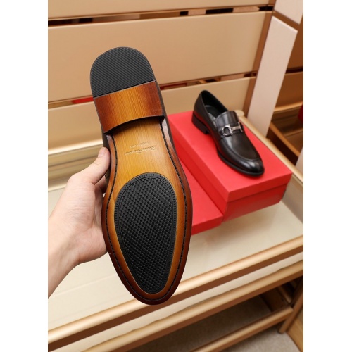 Replica Ferragamo Leather Shoes For Men #948877 $88.00 USD for Wholesale