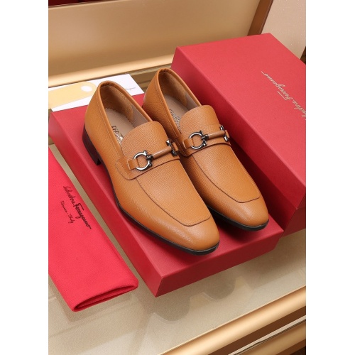 Ferragamo Leather Shoes For Men #948880 $125.00 USD, Wholesale Replica Salvatore Ferragamo Leather Shoes
