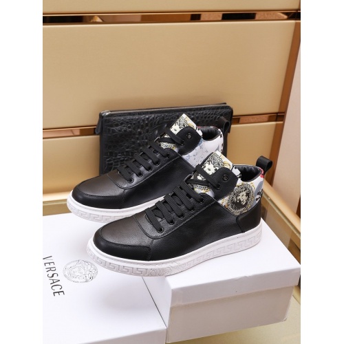 Replica Versace High Tops Shoes For Men #948899 $96.00 USD for Wholesale
