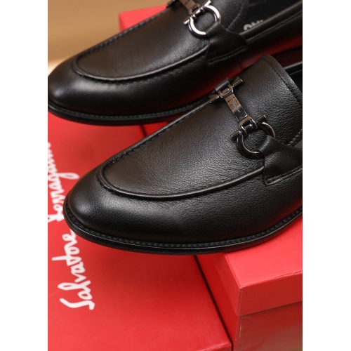 Replica Ferragamo Leather Shoes For Men #948914 $88.00 USD for Wholesale