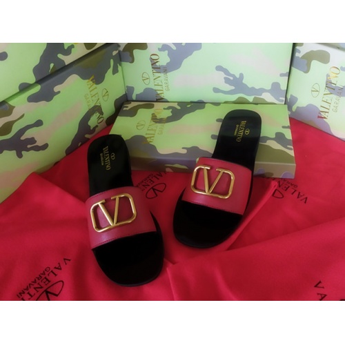 Replica Valentino Slippers For Women #949731 $41.00 USD for Wholesale
