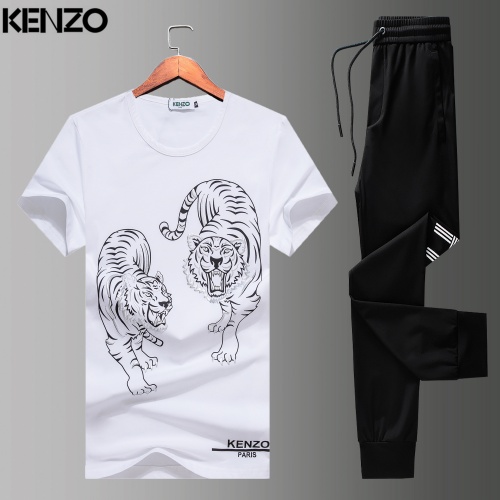 kenzo Tracksuits Short Sleeved For Men #950036 $56.00 USD, Wholesale Replica Kenzo Tracksuits