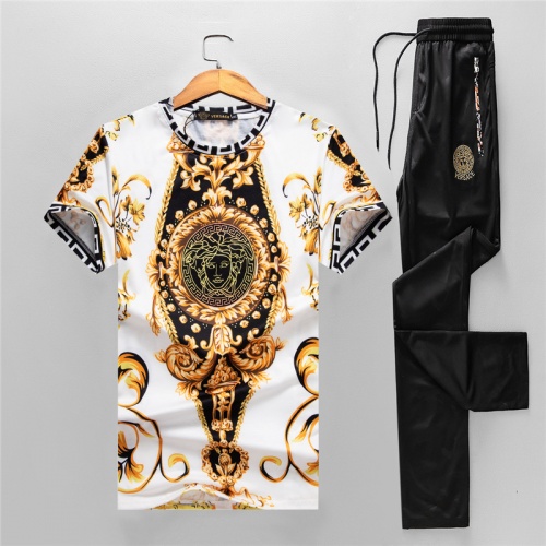 Versace Tracksuits Short Sleeved For Men #950041 $56.00 USD, Wholesale Replica Versace Tracksuits