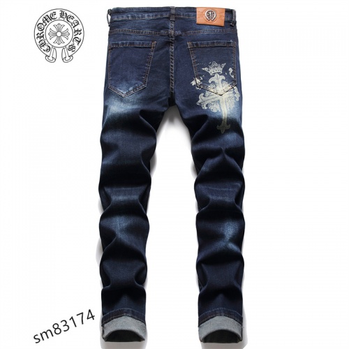 Replica Chrome Hearts Jeans For Men #950260 $48.00 USD for Wholesale