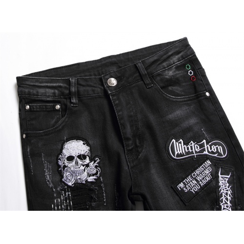 Replica Philipp Plein PP Jeans For Men #950268 $48.00 USD for Wholesale