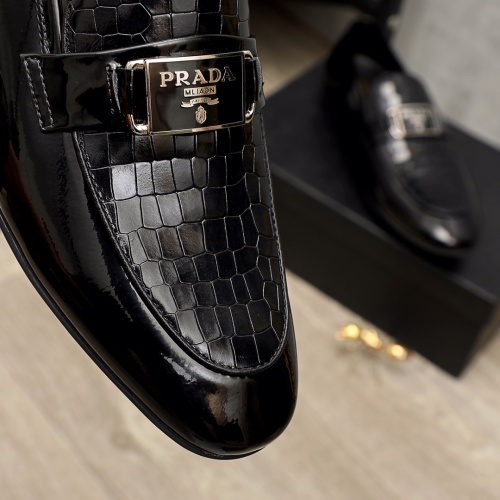 Replica Prada Leather Shoes For Men #950392 $80.00 USD for Wholesale