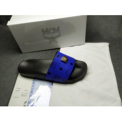 Replica MCM Slippers For Men #950699 $41.00 USD for Wholesale