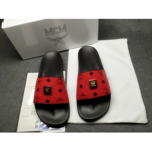 MCM Slippers For Women #950700 $41.00 USD, Wholesale Replica MCM Slippers