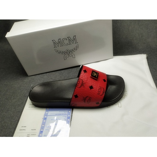Replica MCM Slippers For Women #950700 $41.00 USD for Wholesale