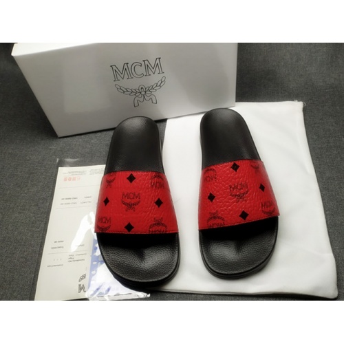 MCM Slippers For Women #950702 $41.00 USD, Wholesale Replica MCM Slippers