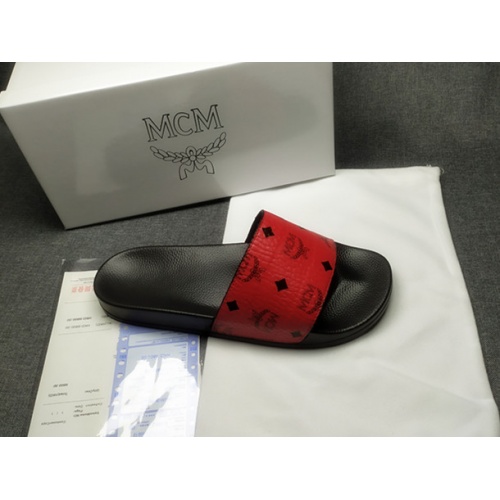 Replica MCM Slippers For Men #950703 $41.00 USD for Wholesale