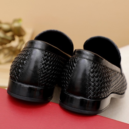 Replica Ferragamo Leather Shoes For Men #950710 $80.00 USD for Wholesale