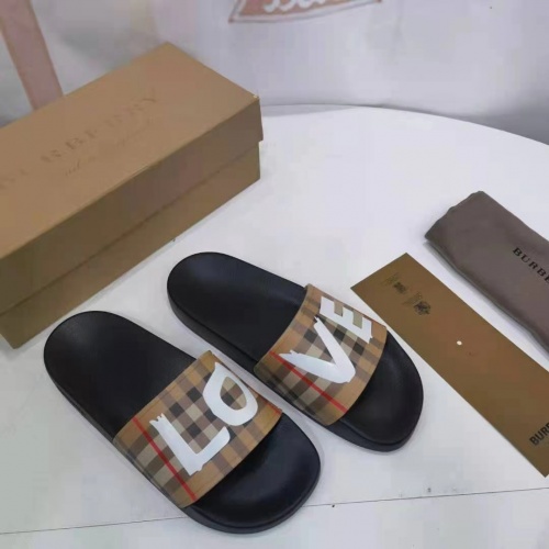 Replica Burberry Slippers For Women #950712 $45.00 USD for Wholesale