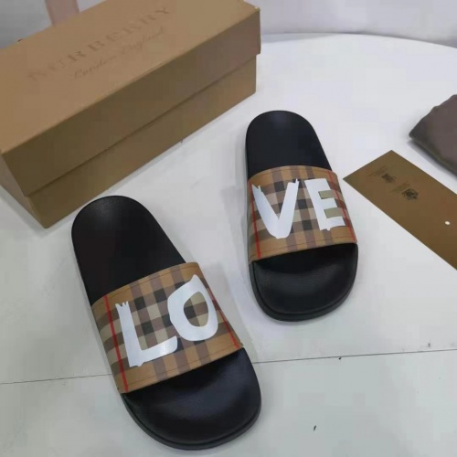 Replica Burberry Slippers For Men #950713 $45.00 USD for Wholesale