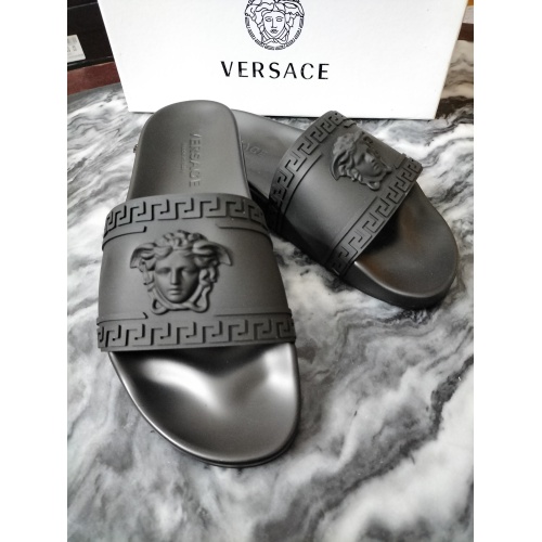 Replica Versace Slippers For Women #950750 $42.00 USD for Wholesale