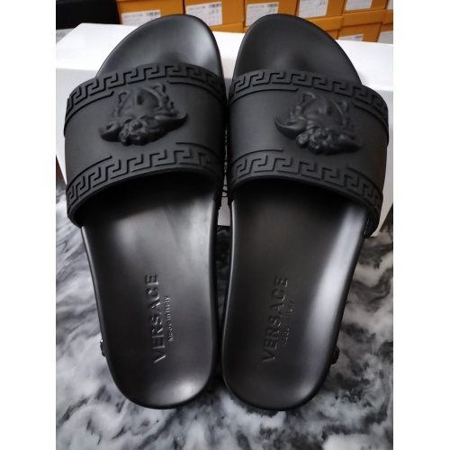 Replica Versace Slippers For Men #950751 $42.00 USD for Wholesale