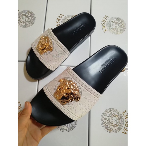 Replica Versace Slippers For Men #950753 $42.00 USD for Wholesale