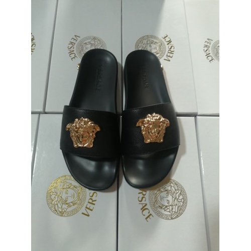 Replica Versace Slippers For Women #950755 $42.00 USD for Wholesale