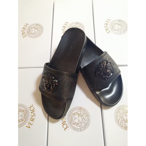 Replica Versace Slippers For Women #950766 $42.00 USD for Wholesale
