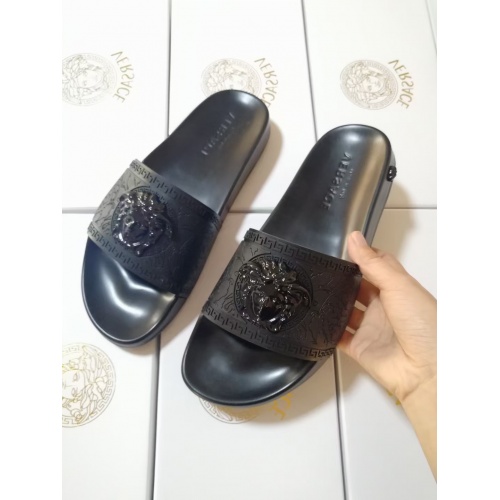 Replica Versace Slippers For Women #950766 $42.00 USD for Wholesale
