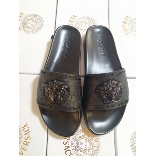 Versace Slippers For Men 365640 42.50 USD, Wholesale Replica Versace
