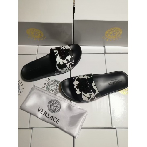 Replica Versace Slippers For Men #950771 $42.00 USD for Wholesale
