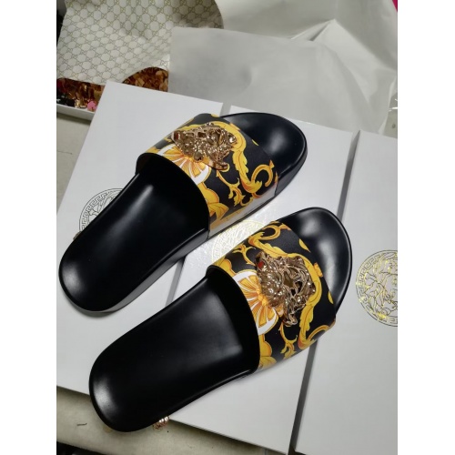 Replica Versace Slippers For Women #950772 $42.00 USD for Wholesale