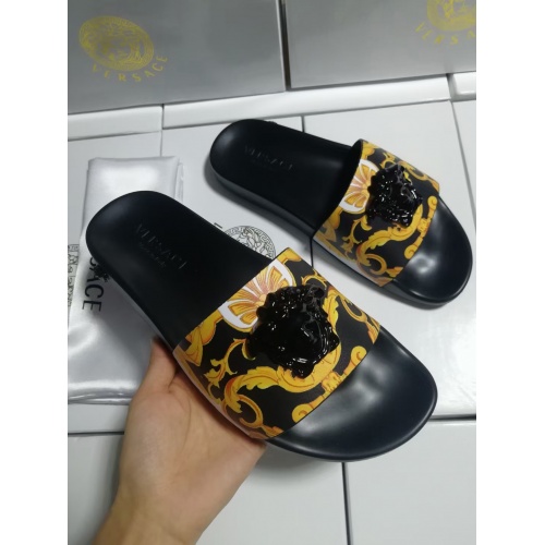 Replica Versace Slippers For Women #950774 $42.00 USD for Wholesale