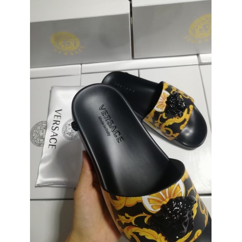 Replica Versace Slippers For Men #950775 $42.00 USD for Wholesale