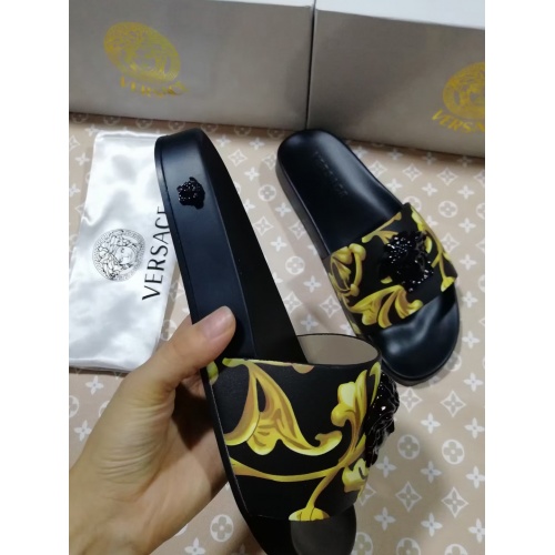 Replica Versace Slippers For Women #950776 $42.00 USD for Wholesale