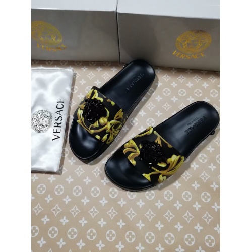 Replica Versace Slippers For Men #950777 $42.00 USD for Wholesale