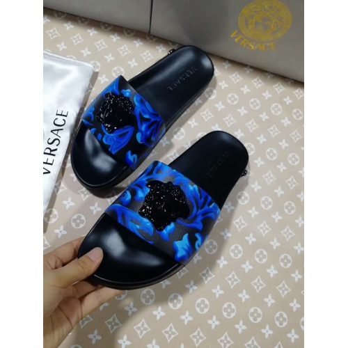 Replica Versace Slippers For Men #950787 $42.00 USD for Wholesale