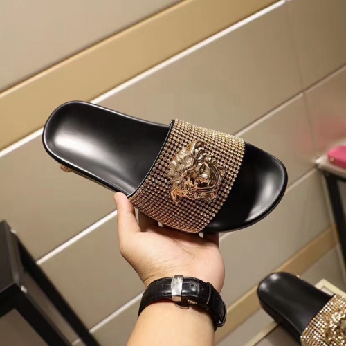 Replica Versace Slippers For Women #950788 $48.00 USD for Wholesale