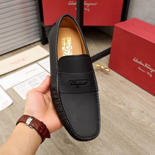 Replica Ferragamo Leather Shoes For Men #950867 $88.00 USD for Wholesale