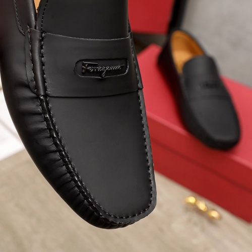 Replica Ferragamo Leather Shoes For Men #950867 $88.00 USD for Wholesale