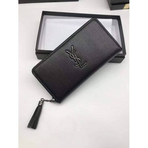 Replica Yves Saint Laurent AAA Quality Wallets For Women #951048 $42.00 USD for Wholesale