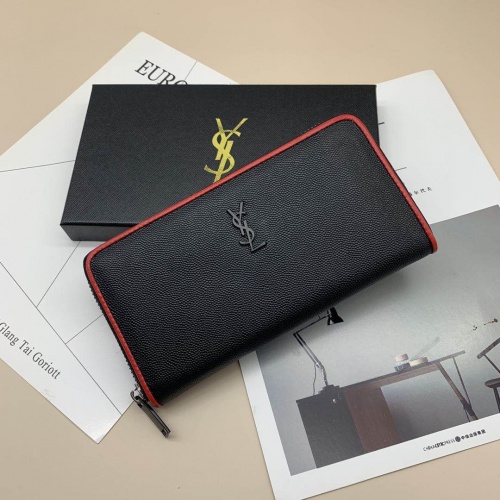 Replica Yves Saint Laurent AAA Quality Wallets For Women #951049 $42.00 USD for Wholesale