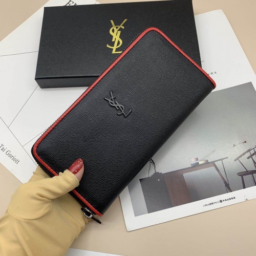 Replica Yves Saint Laurent AAA Quality Wallets For Women #951049 $42.00 USD for Wholesale