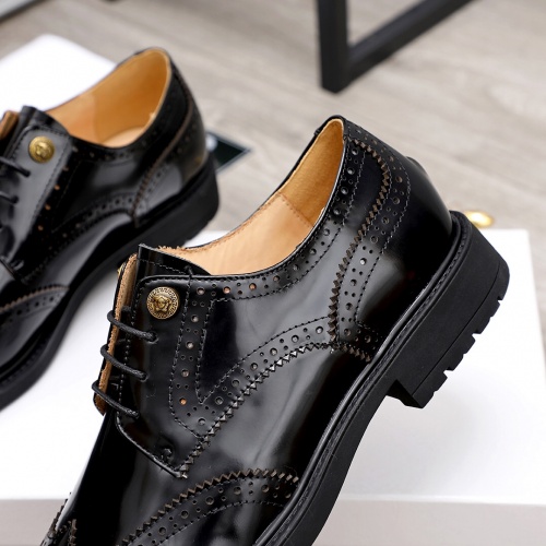 Replica Versace Leather Shoes For Men #951118 $100.00 USD for Wholesale
