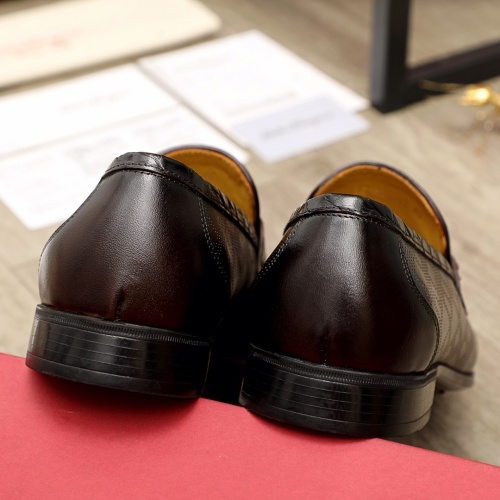 Replica Ferragamo Leather Shoes For Men #951140 $82.00 USD for Wholesale